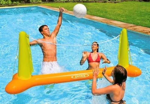Red De Volley Piscina Con Pelota 239cmsx 64cmsx91cms Intex