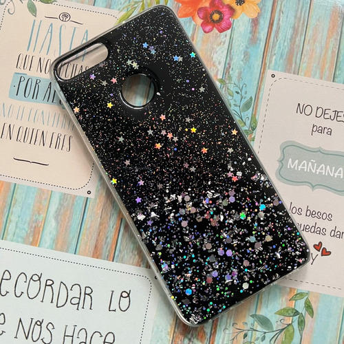 Funda Tpu Con Brillito Para Huawei P Smart 2018