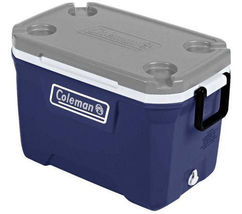 Cooler Nevera Coleman 49.2 Lts 52 Qt Azul 80 Latas