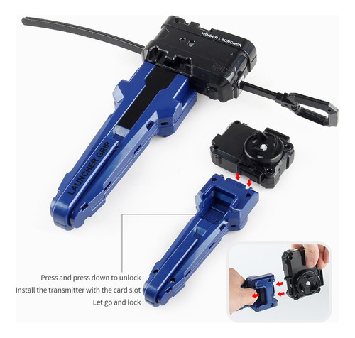 Beyblade X Bx-05 Wizard Arrow Con Lanzador Y Launcher Grip