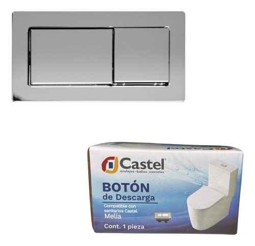 Boton Doble Descarga Castel Wc Melia Original