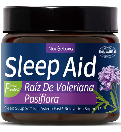 Nurbetoxa Sleep Aid Jarabe, Pasiflora Y Valeriana Y Flor De 