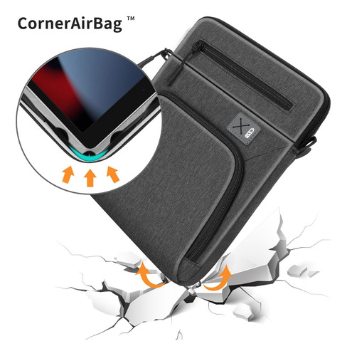 Bolsa Tipo Bandolera Para Tableta Para El Nuevo Ipad Pro Gen Gris Oscuro.