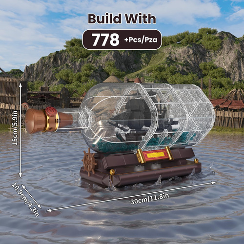 Juegos De Construcción De Juguetes De Barco En Botella, Kits