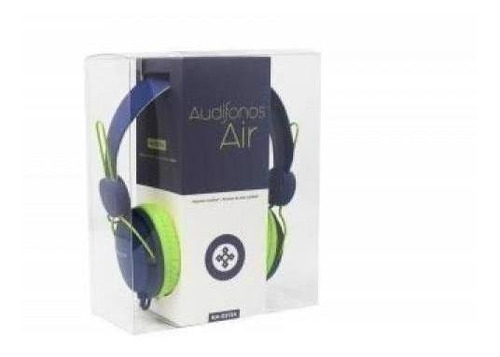 Naceb Tecnología audífonos Air NA-0313A manos libres sonido HQ alambricos color Azul Verde
