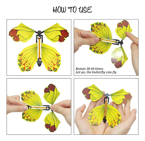 15 Cajas Sorpresa De Mariposa Voladora Mágica Juguete Hadas