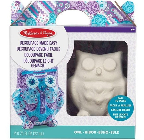 Set De Decoupage Made Easy Craft Set Owl Para Niños 