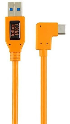 Cable Adaptador Usb-c A Usb 3.0 | Naranja / Flexible