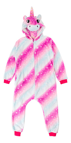 Pijama Multicolor Estrellas Unicornio Invierno Infantil Mono