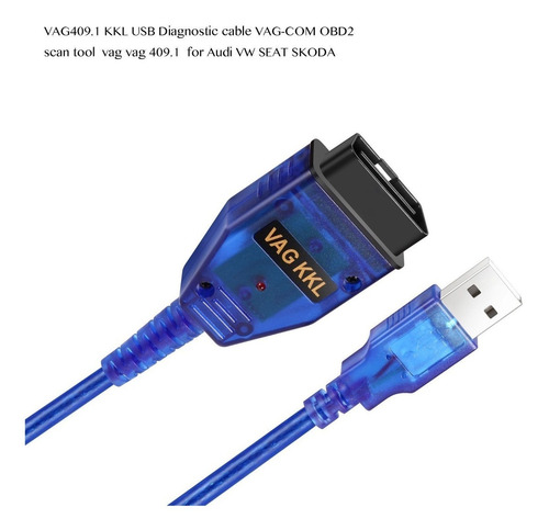 Imagen 2 de 5 de Vag-com Kkl409.1 Obd2 Cable Usb Auto Scanner Scan Tool Para