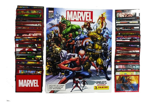 Álbum Panini Marvel 80 Años 2020, Todas Las Láminas A Pegar.