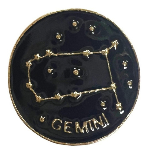 Pin Broche Constelación Zodiaco Géminis Xz6174 