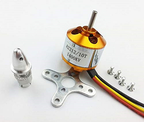 Motor sin escobillas A2212 1400kV con modelo Spinner Rise
