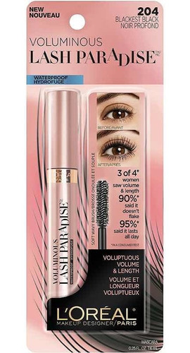 Loreal Voluminous Lash Paradise Rimel Black Noir 201en Stock