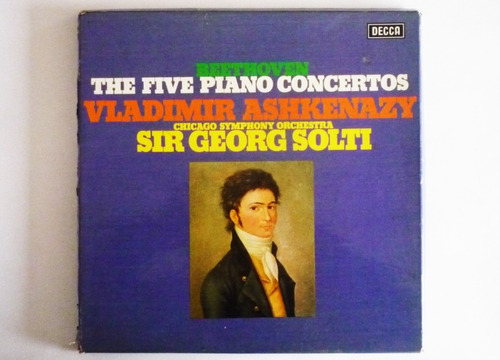 Beethoven - The Five Piano Concertos - Lp Vinilo Acetato