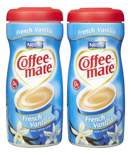 Coffee-mate Polvo French Vanilla, 15oz, 2pk