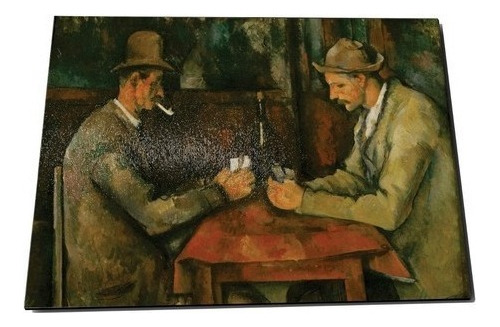 Placa Paul Cézanne Os Jogadores De Cartar Impressionismo
