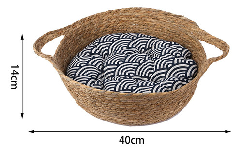 Pequeño Perro Gato Casa Diámetro 40 Cm Altura 14 Cm