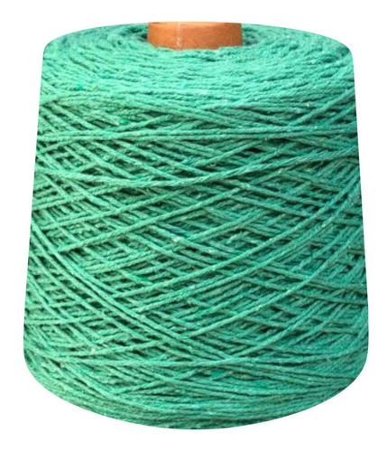 Barbante Colorido Número 4 Fios Para Crochê 1 Kg Prial Cor verde bandeira