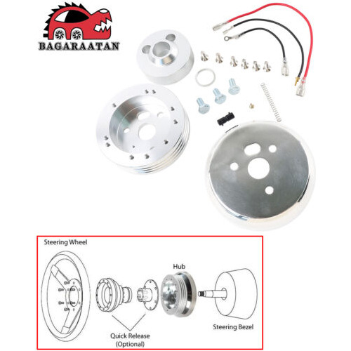 5 & 6 Hole Steering Wheel Hub Adapter Polished For Gm Ch Uux