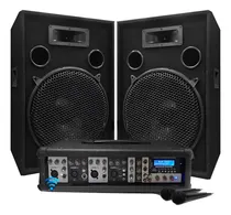 Comprar Combo Consola Potenciada Bluetooth Usb Sd + 2 Bafles 15