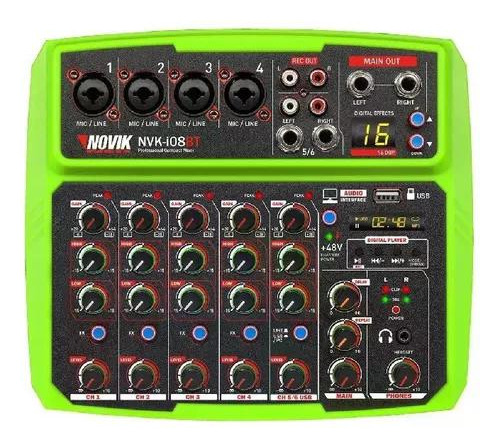 Consola Pasiva Con Interfaz Usb Novik Nvk I08bt Verde