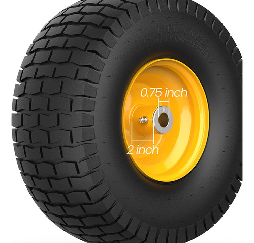 Mayitop Pack Of 2 15x6.00-6 Mower Tires For John Deere Tract