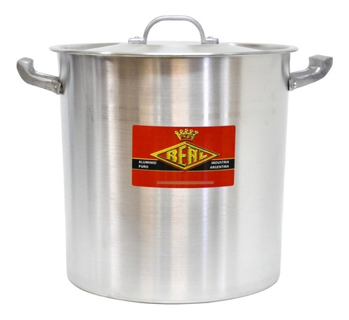Imagen 2 de 2 de Olla Gastronomica Nº28 De Aluminio 16 Litros Reforzada