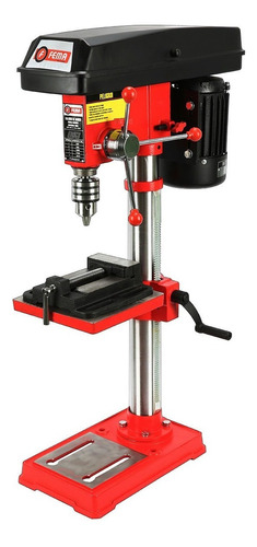 Taladro Agujereadora Banco 5 Velocidades 16 Mm 550w C/ Morsa Color Rojo