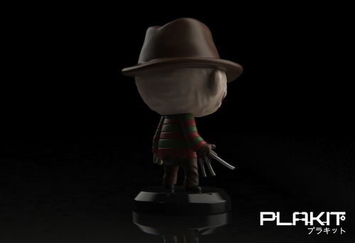 Imagen 4 de 5 de Muñeco Freddy Krueger Figura Para Pintar Plakit Coleccion