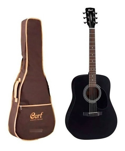 Guitarra Electroacustica  Cort Af 510 Bks Con Funda. 