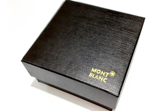 Relógio Montblanc Preto Com Pulseira Em Couro Bovino