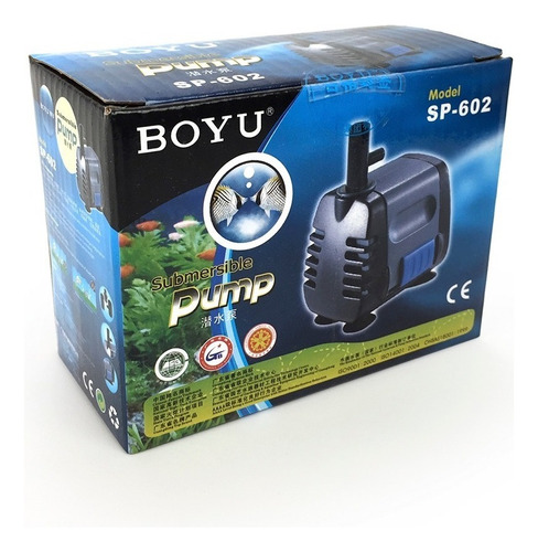 Bomba De Agua Boyu Sp602 Pecera Acuario 340l/hra