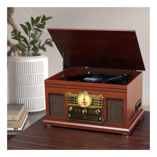 Fektik Bluetooth Record Player 10 En 1, Plataforma Giratoria