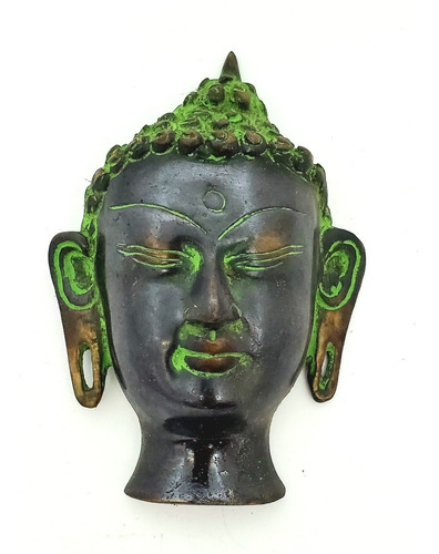 Buda Bronze Com Ganchinho Para Parede 13 X 8