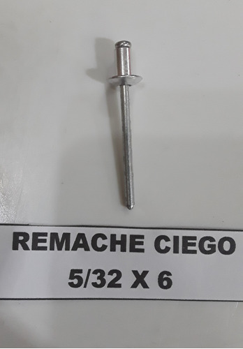 Remache Ciego De Aluminio 5/32x6    X50 Unidades