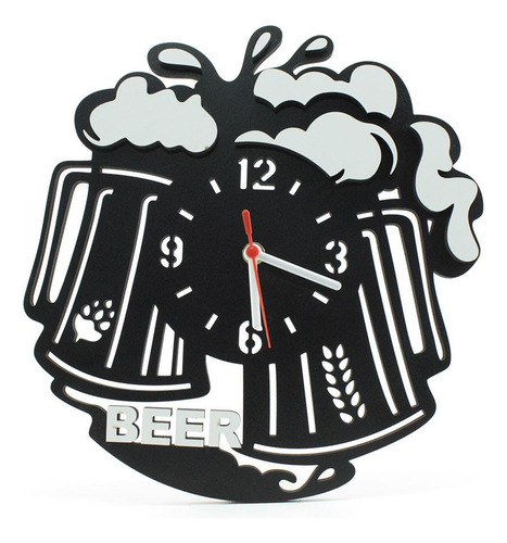 Relógio De Parede Decorativo - Beer  3d