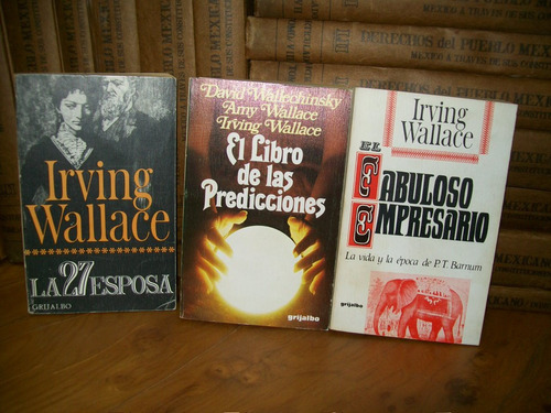 3 Libros De Irving Wallace- 27 Esposa-libro De Predicciones