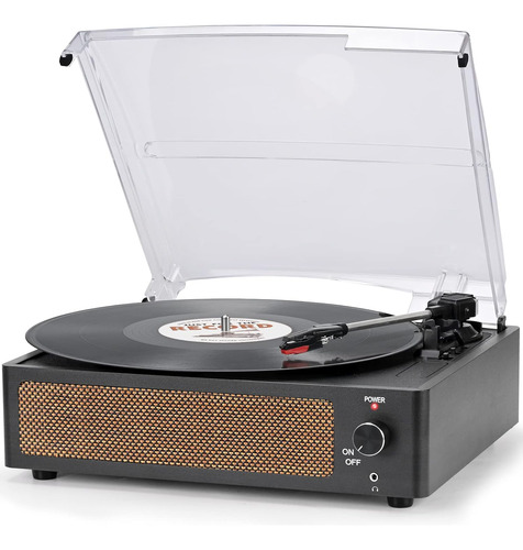 Reproductor De Discos De Vinilo Altavoz Tocadiscos Vint...