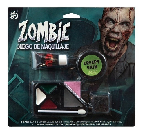 Kit De Maquillaje De Zombie Para Halloween Fiesta