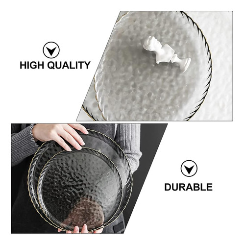 Plato Redonda 26.5 Cm Postre 1 Pcs Vidrio