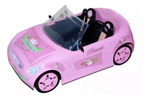 Auto Princesa Con Sticker Para Muñeca Barbie Lelab Retiro