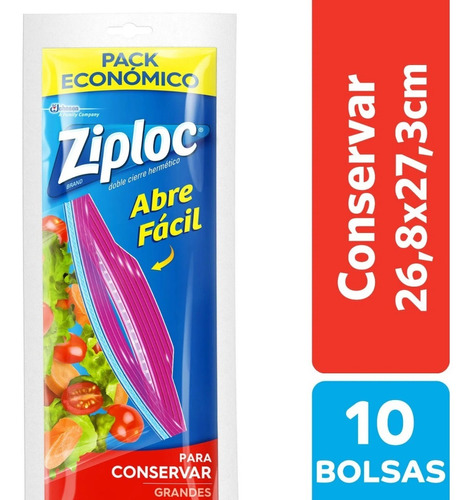 Bolsas Ziploc Para Conservar Grandes X 10un Bafarma