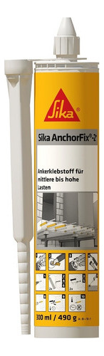 Sika Anchorfix 2 Adhesivo Epoxi 300ml Anclaje Químico Mm