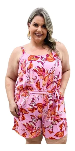Macacão viscose plus best sale size