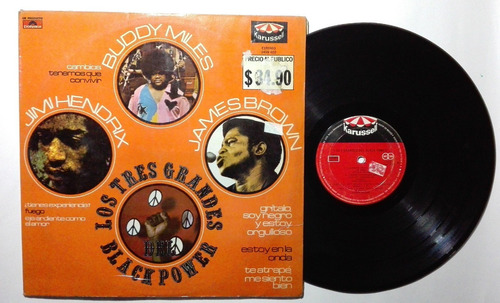 3 Grandes Blackpower Lp Buddy Miles Jimi Hendrix James Brown (Usado)