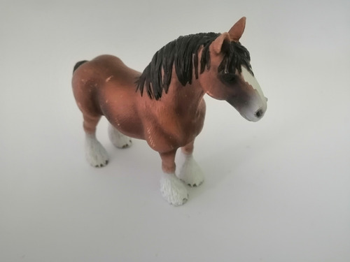 Schleich Horse Figure Caballo Brown Clydesdale Foal Baby Pvc