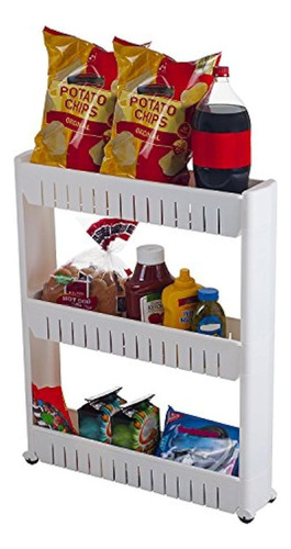 Carrito De Almacenamiento De 4 Niveles Con Ruedas