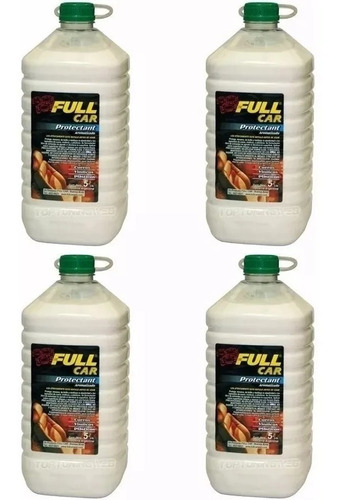 Kit 4 Protectant Silicona Cueros Madera Plastico Full Car