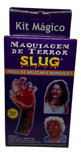 Kit Maquiagem Terror Halloween Zumbi Carnaval Cosplay